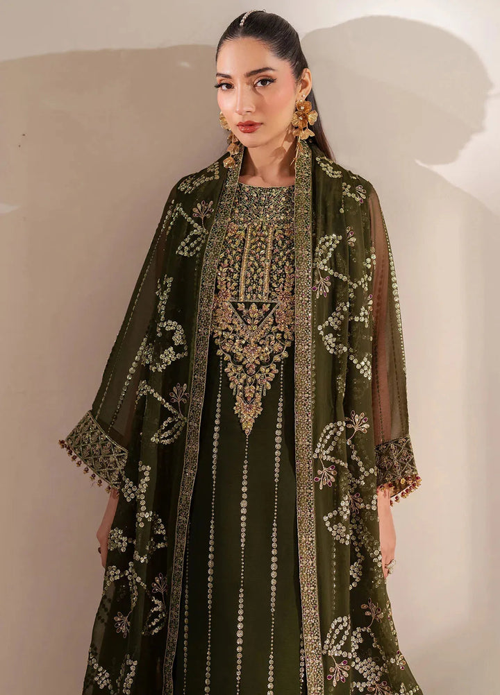 Reena by Alizeh Fashion Embroidered Chiffon Suit Unstitched 3 Piece AFB25RE D-4033 Olivia - Formals Collection