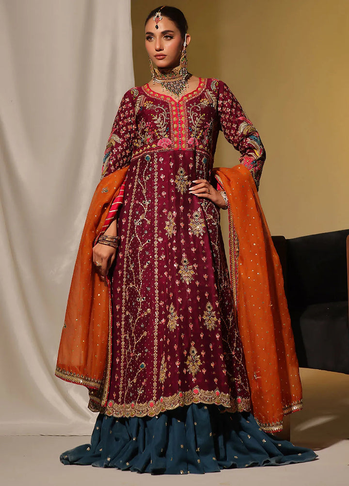 Rehan N Muzammil Pret Embroidered Khaadi Net 3 Piece Suit Isabella