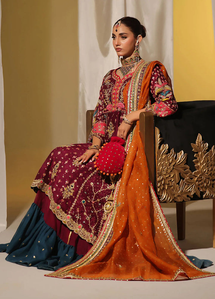Rehan N Muzammil Pret Embroidered Khaadi Net 3 Piece Suit Isabella