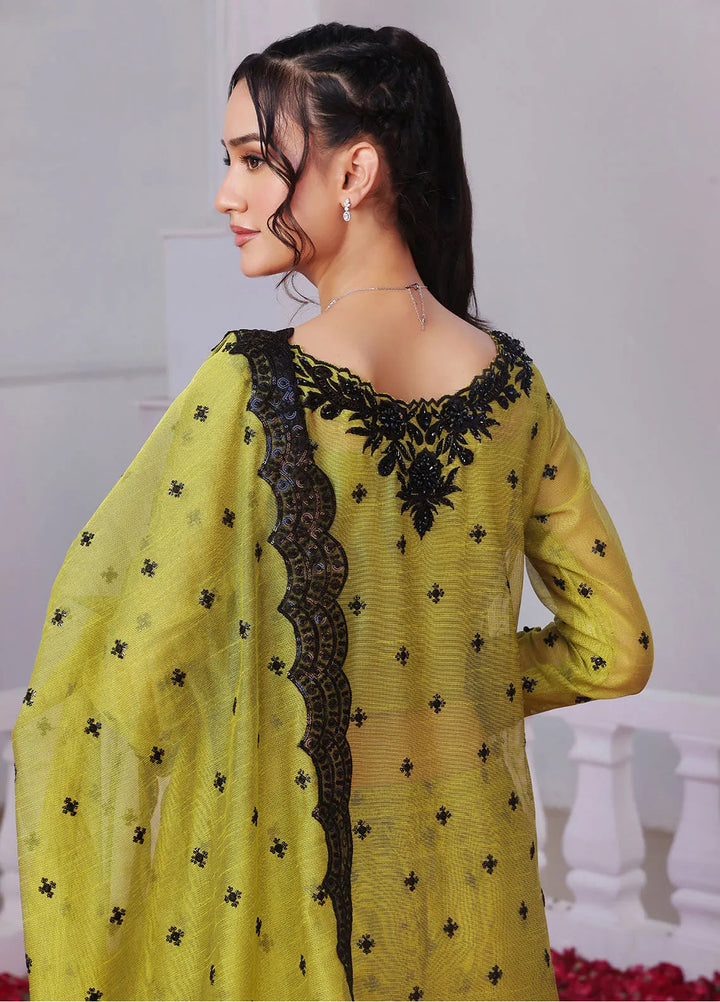 Rehan N Muzammil Pret Embroidered Khaadi Net 4 Piece Suit Camilia