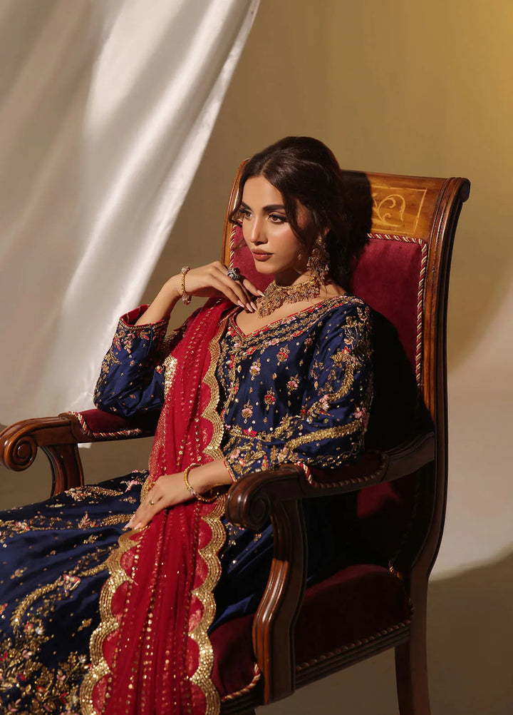 Rehan N Muzammil Pret Embroidered Shamooz Silk 3 Piece Suit Clara