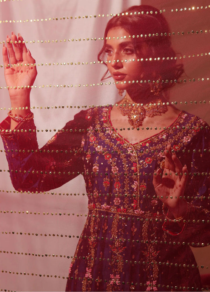 Rehan N Muzammil Pret Embroidered Shamooz Silk 3 Piece Suit Clara