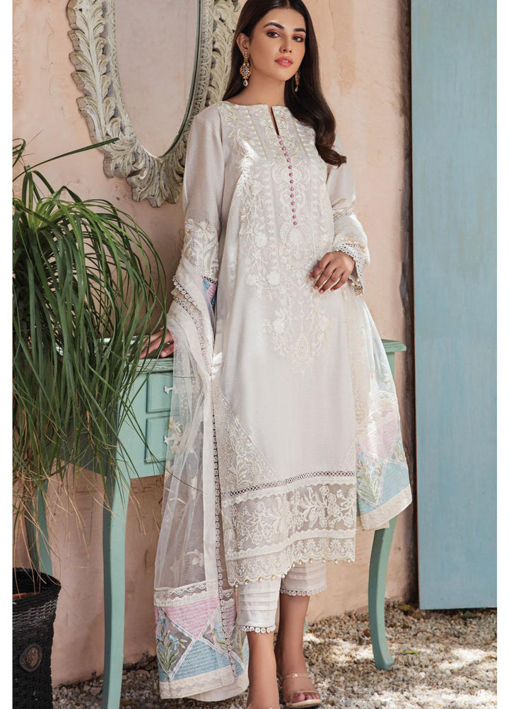 Resham Ghar Embroidered Lawn Suits Unstitched 3 Piece RG21L-2 RGS-01 - Luxury Collection