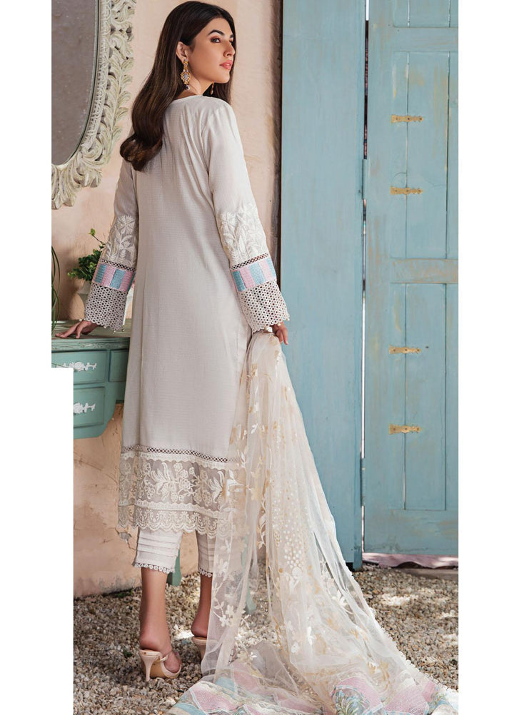 Resham Ghar Embroidered Lawn Suits Unstitched 3 Piece RG21L-2 RGS-01 - Luxury Collection