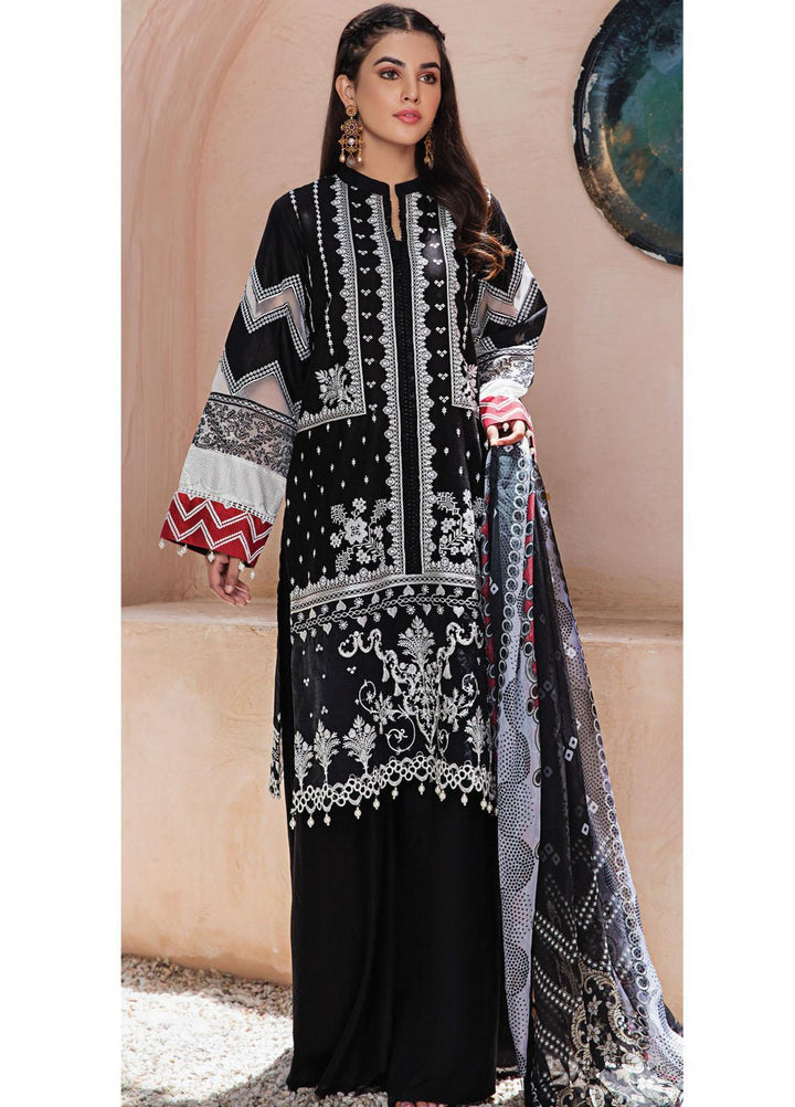 Resham Ghar Embroidered Lawn Suits Unstitched 3 Piece RG21L-2 RGS-03 - Luxury Collection