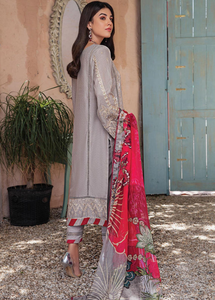 Resham Ghar Embroidered Lawn Suits Unstitched 3 Piece RG21L-2 RGS-05 - Luxury Collection