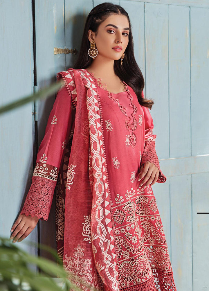 Resham Ghar Embroidered Lawn Suits Unstitched 3 Piece RG21L-2 RGS-06 - Luxury Collection