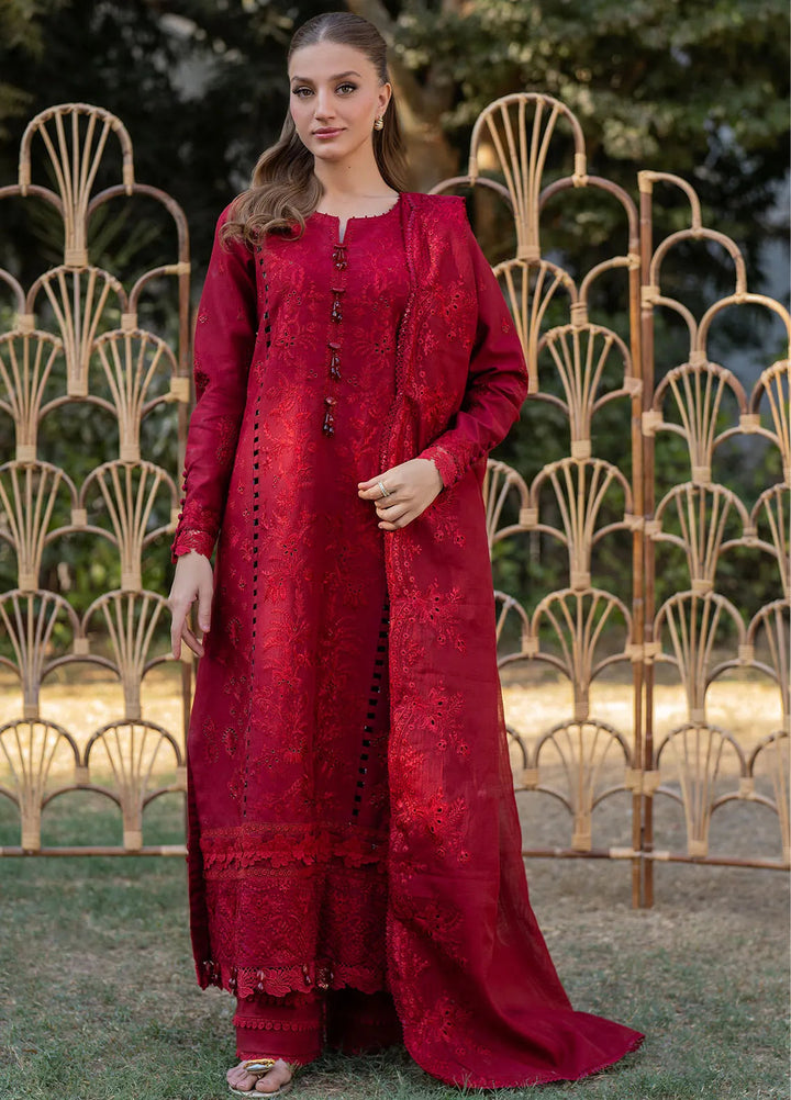 Reveerie by Florent Chikankari Lawn Suits Unstitched 3 Piece FL25RC FL-4B - Summer Collection
