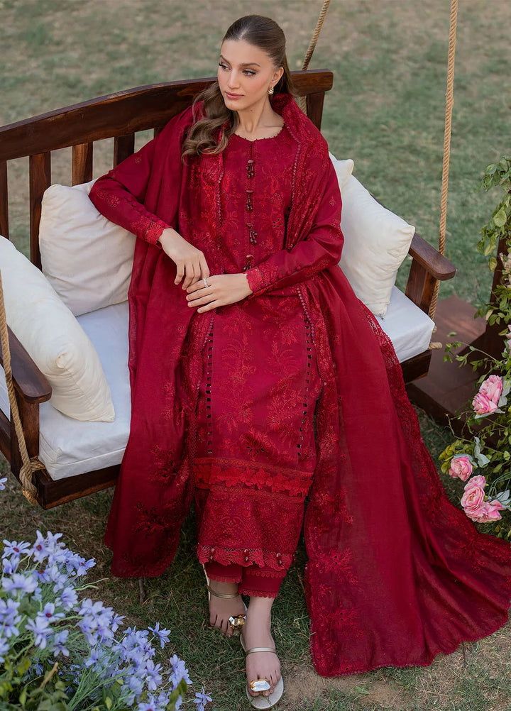 Reveerie by Florent Chikankari Lawn Suits Unstitched 3 Piece FL25RC FL-4B - Summer Collection