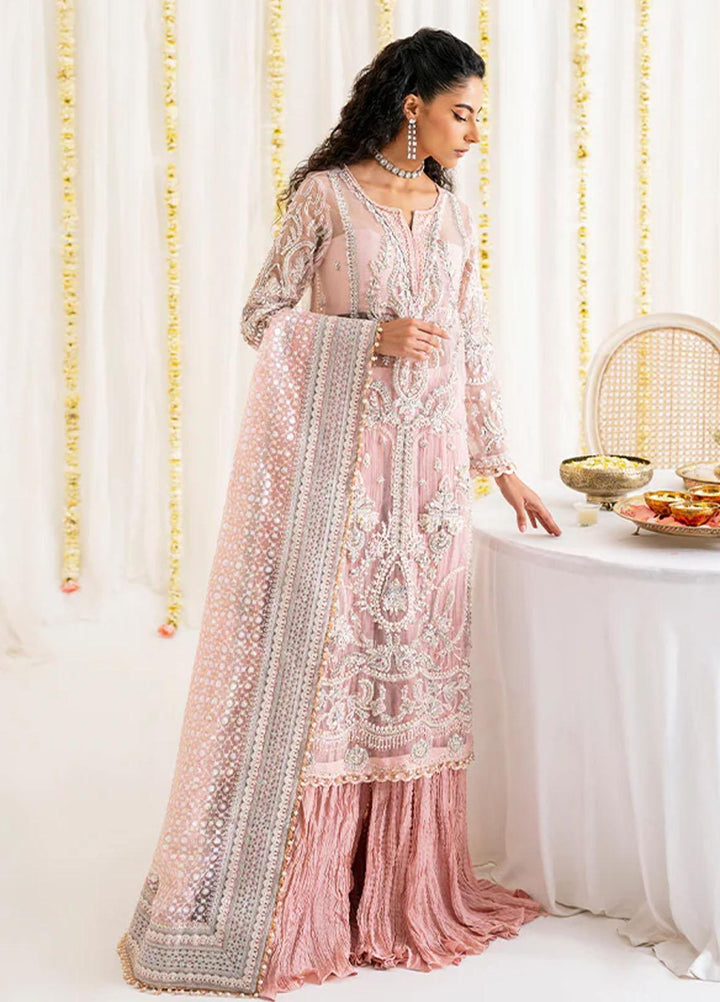 Reveur By Saffron Embroidered Organza Suits Unstitched 3 Piece SFR23RV SF-02 Ruzena - Luxury Collection