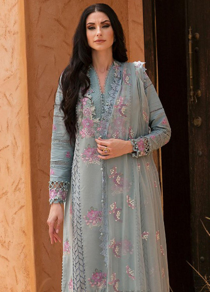 Rezene By Republic WomensWear Embroidered Lawn Suits Unstitched 3 Piece RW23R D-4A - Summer Collection