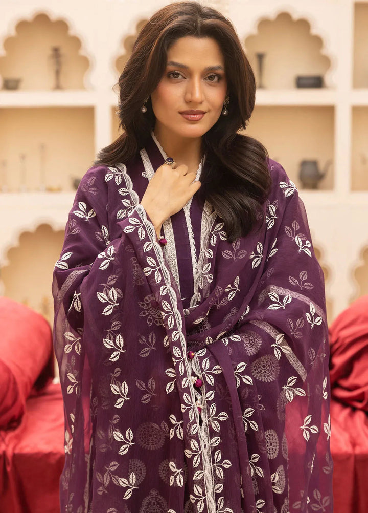 Riaz Arts Embroidered Lawn Suit Unstitched 3 Piece RA25MA D-05 - Summer Collection