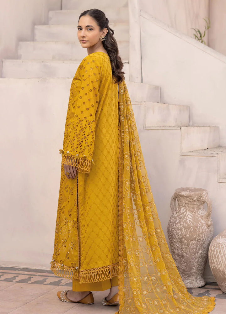 Riaz Arts Embroidered Lawn Suit Unstitched 3 Piece RA25ME D-03 - Summer Collection