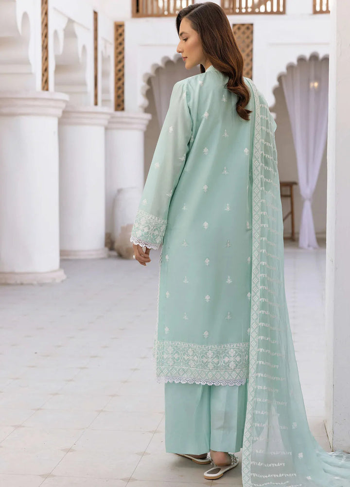 Riaz Arts Embroidered Lawn Suit Unstitched 3 Piece RA25ML D-02 - Summer Collection