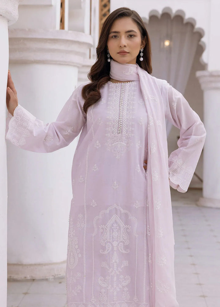 Riaz Arts Embroidered Lawn Suit Unstitched 3 Piece RA25ML D-04 - Summer Collection