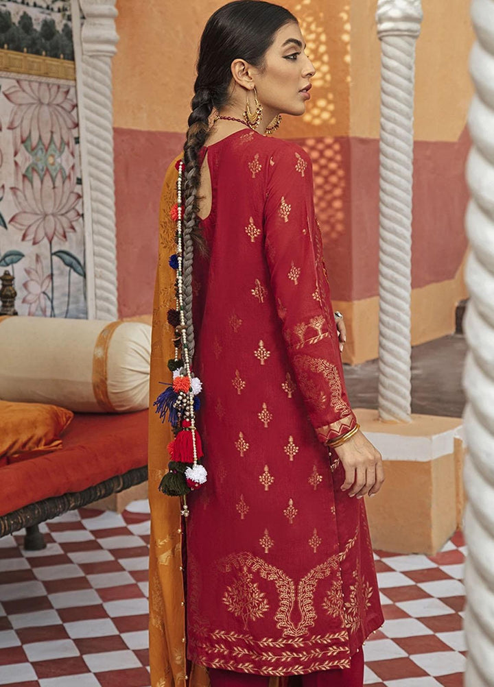 Rim Jhim by Cross Stitch Embroidered Cotton Jacquard Suits Unstitched 3 Piece CS21RJ MAUJ-E-DARYA-A - Luxury Collection