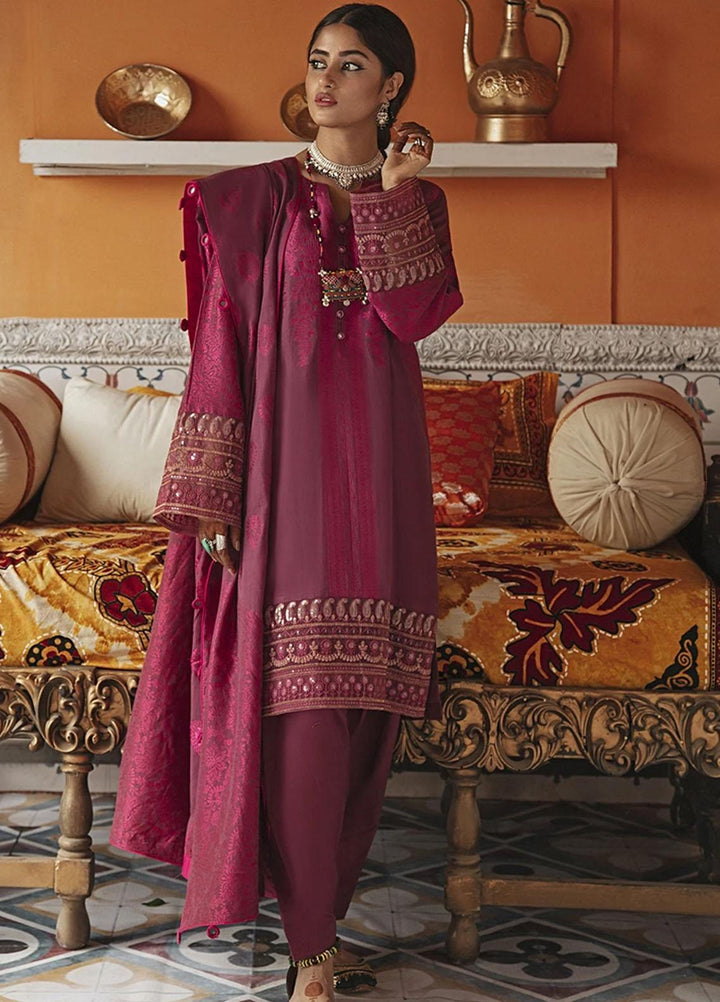 Rim Jhim by Cross Stitch Embroidered Cotton Jacquard Suits Unstitched 3 Piece CS21RJ ALIF LAILAH-A - Luxury Collection