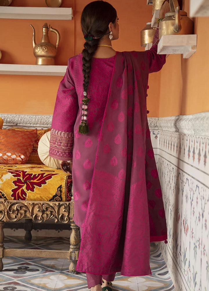 Rim Jhim by Cross Stitch Embroidered Cotton Jacquard Suits Unstitched 3 Piece CS21RJ ALIF LAILAH-A - Luxury Collection