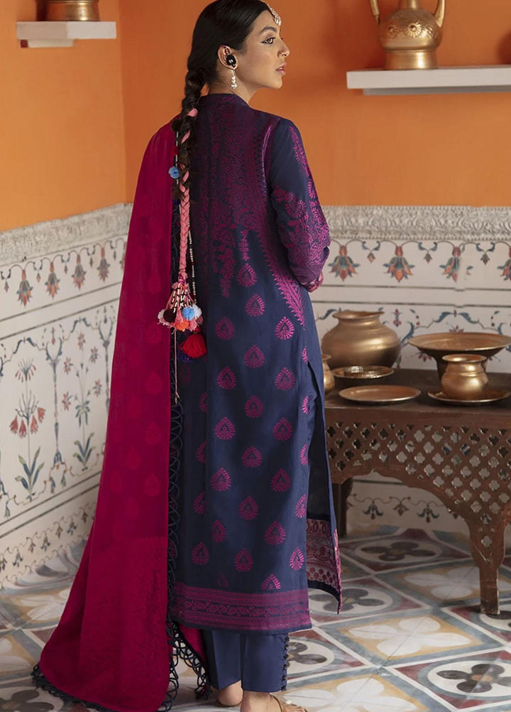 Rim Jhim by Cross Stitch Embroidered Cotton Jacquard Suits Unstitched 3 Piece CS21RJ ALIF LAILAH-B - Luxury Collection