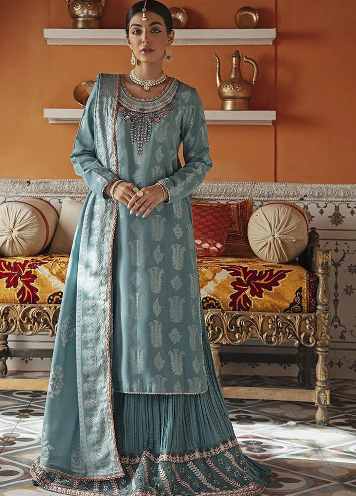 Rim Jhim by Cross Stitch Embroidered Cotton Jacquard Suits Unstitched 3 Piece CS21RJ MAAH ROO-A - Luxury Collection