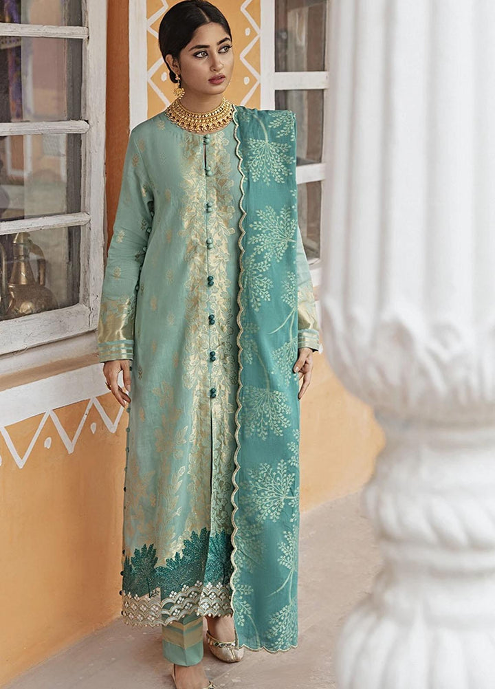 Rim Jhim by Cross Stitch Embroidered Cotton Jacquard Suits Unstitched 3 Piece CS21RJ AAB-E-ZAR-A - Luxury Collection