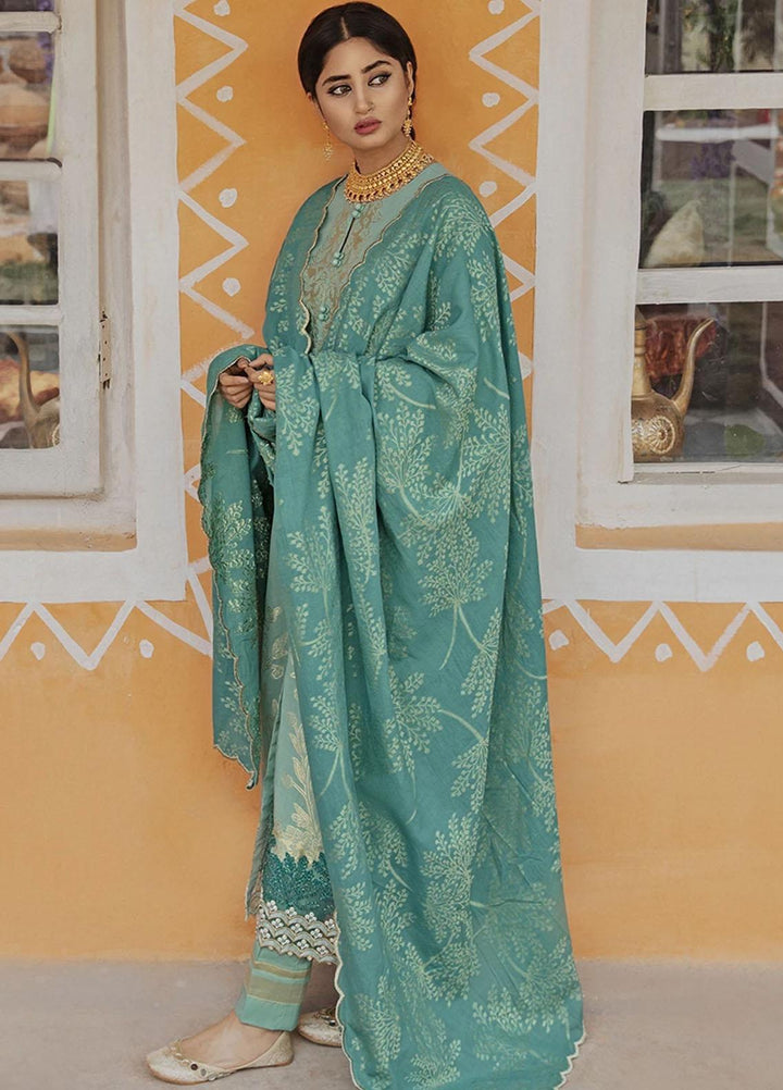 Rim Jhim by Cross Stitch Embroidered Cotton Jacquard Suits Unstitched 3 Piece CS21RJ AAB-E-ZAR-A - Luxury Collection