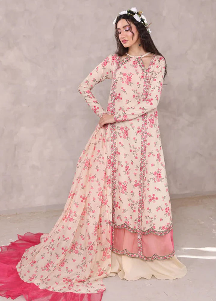 Ripret Pret Embroidered Lawn 3 Piece Suit Dahlia