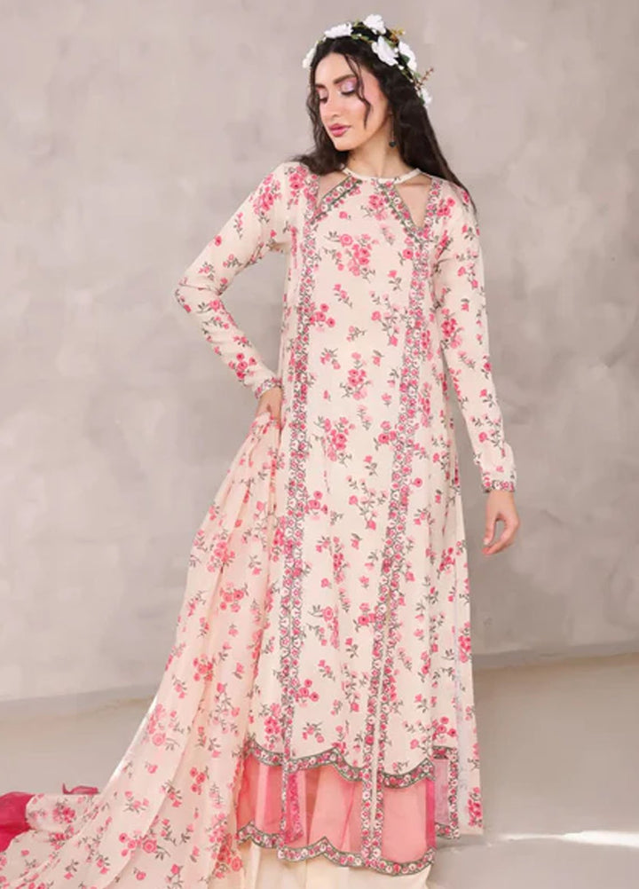 Ripret Pret Embroidered Lawn 3 Piece Suit Dahlia
