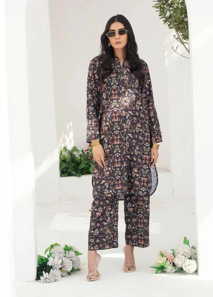 Ripret Pret printed Poly Lawn 2 Piece Suit Noir Lily