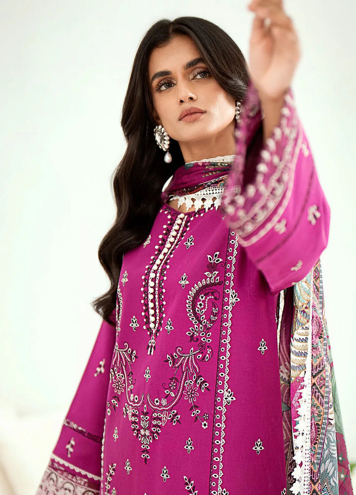 Riwaayat By Bin Ilyas Embroidered Lawn Suit Unstitched 3 Piece BI24R 302 B - Summer Collection