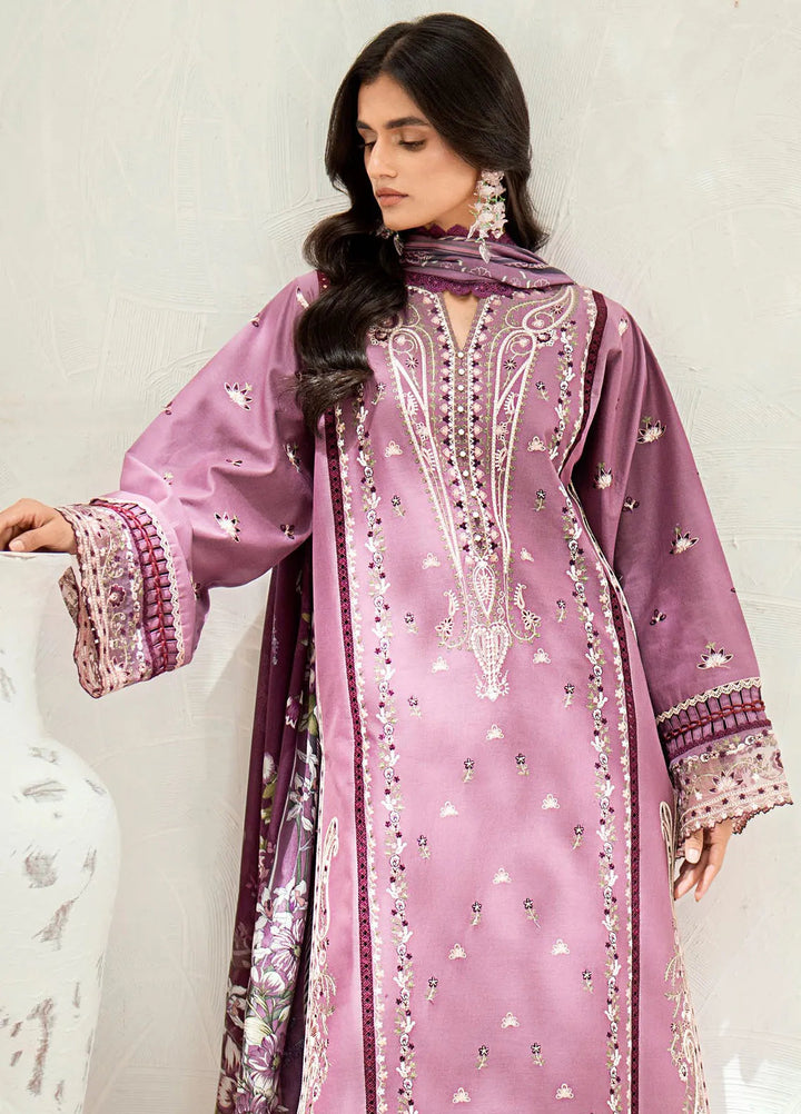 Riwaayat By Bin Ilyas Embroidered Lawn Suit Unstitched 3 Piece BI24R 305 B - Summer Collection