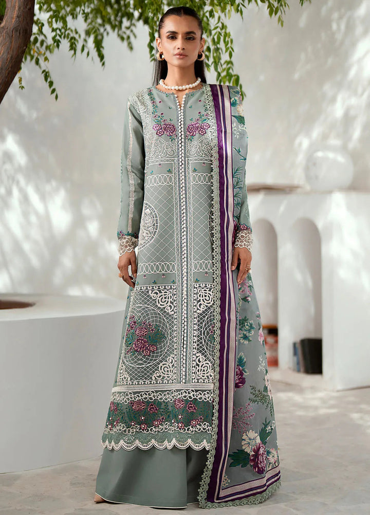 Riwaayat By Bin Ilyas Embroidered Lawn Suit Unstitched 3 Piece BI24R 307 A - Summer Collection