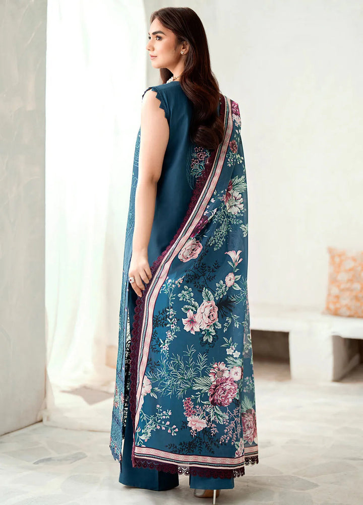 Riwaayat By Bin Ilyas Embroidered Lawn Suit Unstitched 3 Piece BI24R 307 B - Summer Collection