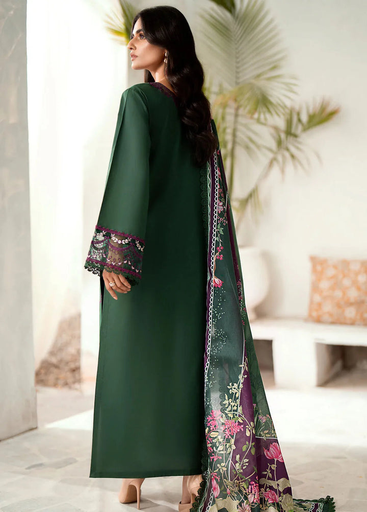 Riwaayat By Bin Ilyas Embroidered Lawn Suit Unstitched 3 Piece BI24R 308 B - Summer Collection