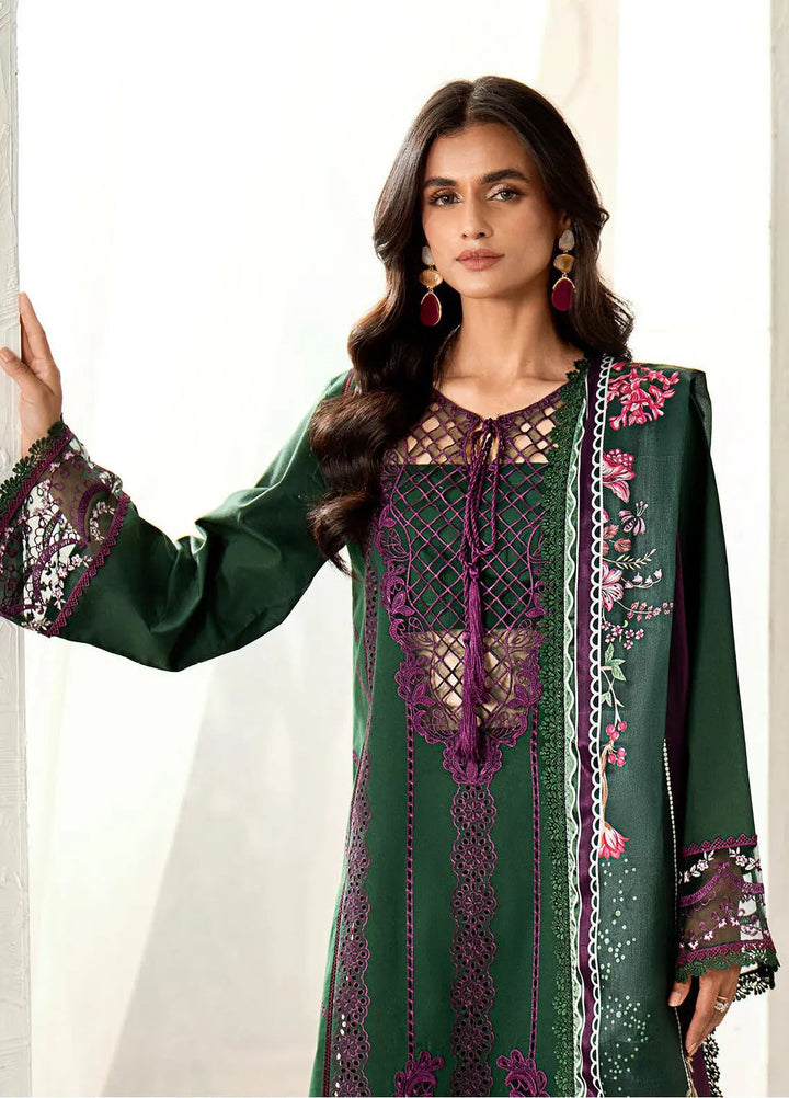 Riwaayat By Bin Ilyas Embroidered Lawn Suit Unstitched 3 Piece BI24R 308 B - Summer Collection