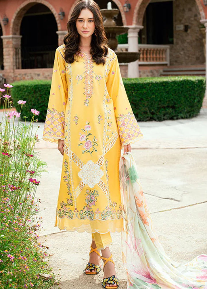 Roheenaz Embroidered Lawn Suits Unstitched 3 Piece D-03 B Lunara - Summer Collection