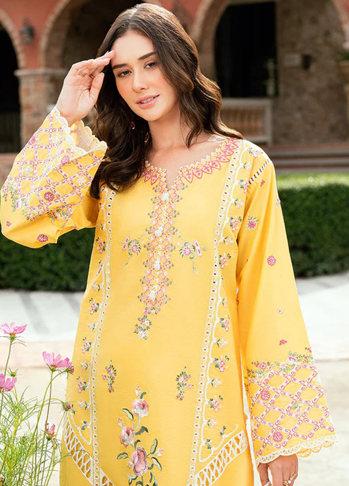 Roheenaz Embroidered Lawn Suits Unstitched 3 Piece D-03 B Lunara - Summer Collection