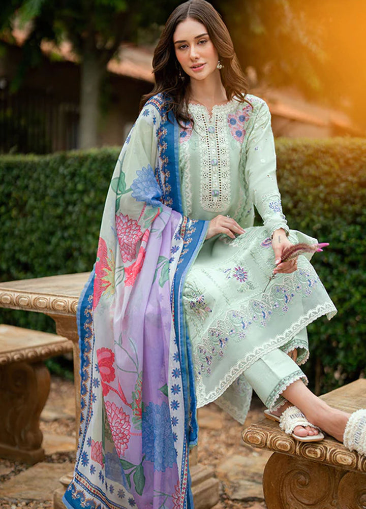 Roheenaz Embroidered Lawn Suits Unstitched 3 Piece D-04 A Veloura - Summer Collection