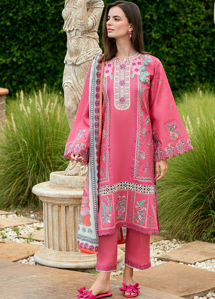 Roheenaz Embroidered Lawn Suits Unstitched 3 Piece D-04 B Miralyn - Summer Collection