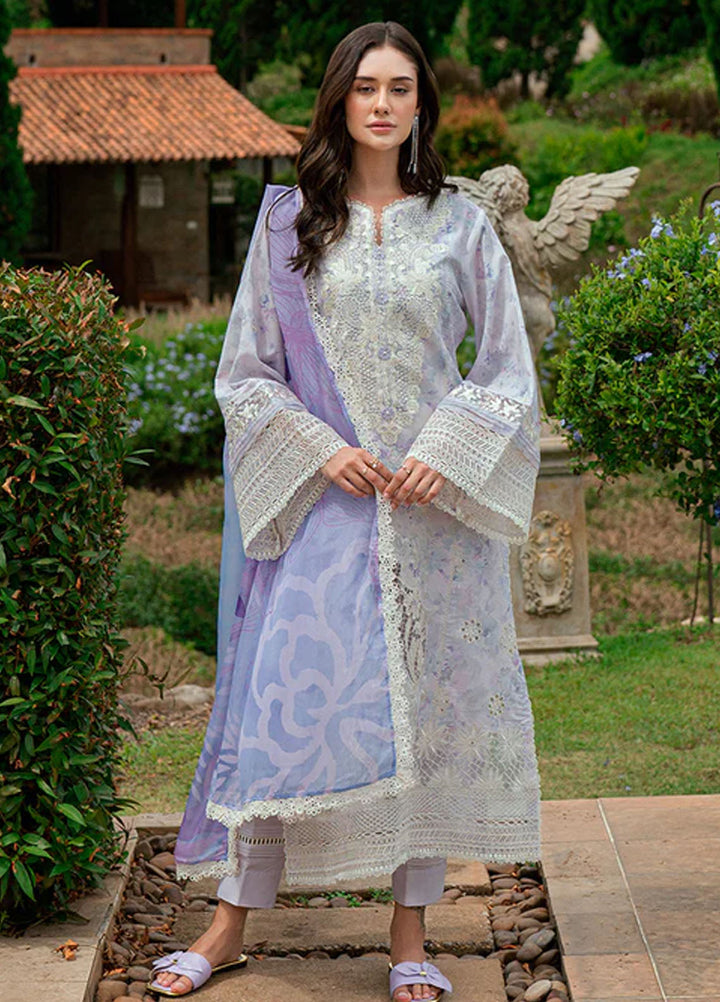 Roheenaz Embroidered Lawn Suits Unstitched 3 Piece D-08 B Florin - Summer Collection