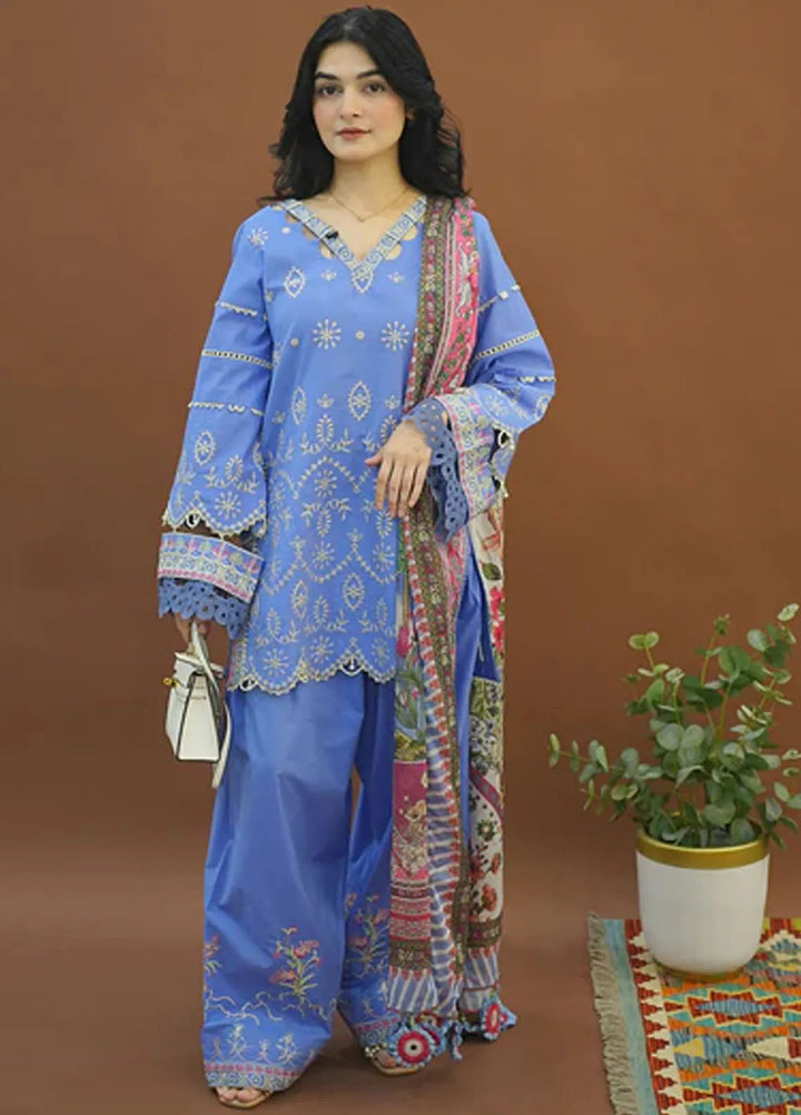 Roses De Feu by Sahane Embroidered Lawn Suits Unstitched 3 Piece SNE25RF CT-22001 Fleur - Summer Collection