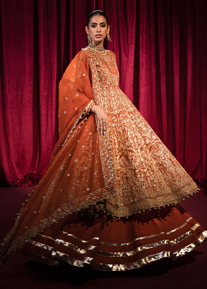 Roshnai By Shazme Embroidered Organza Suits Unstitched 4 Piece SHZ23R SH 08 Alara - Wedding Collection