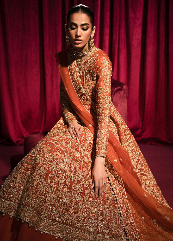 Roshnai By Shazme Embroidered Organza Suits Unstitched 4 Piece SHZ23R SH 08 Alara - Wedding Collection