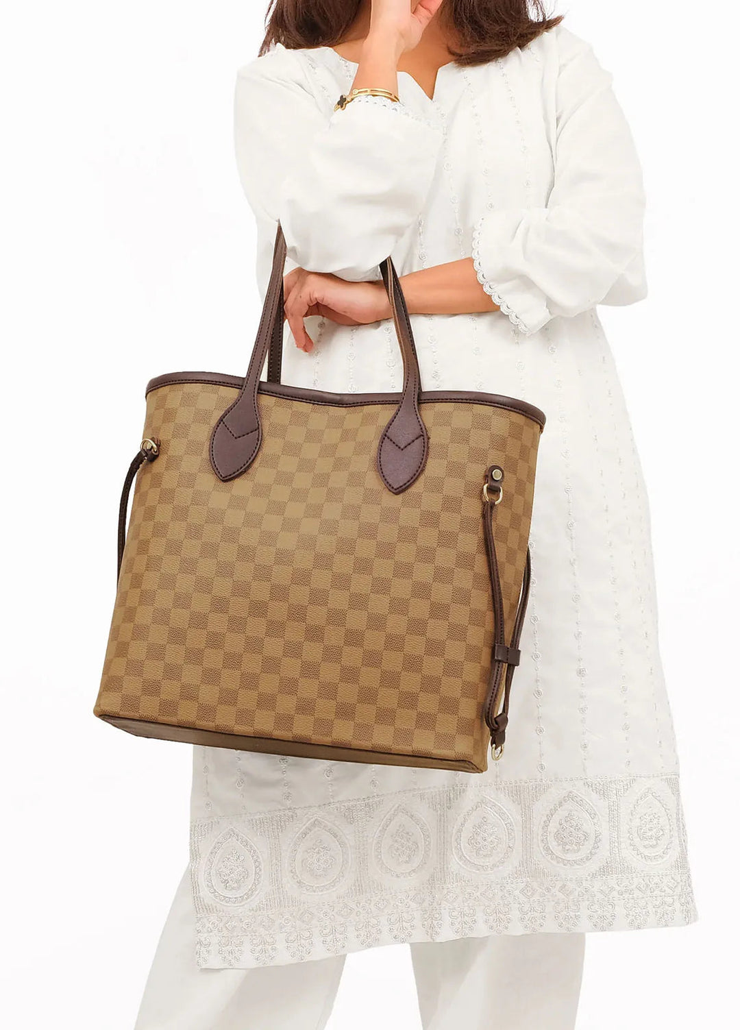 RTW Creation checkered neverfull Tote Bag NFT-07