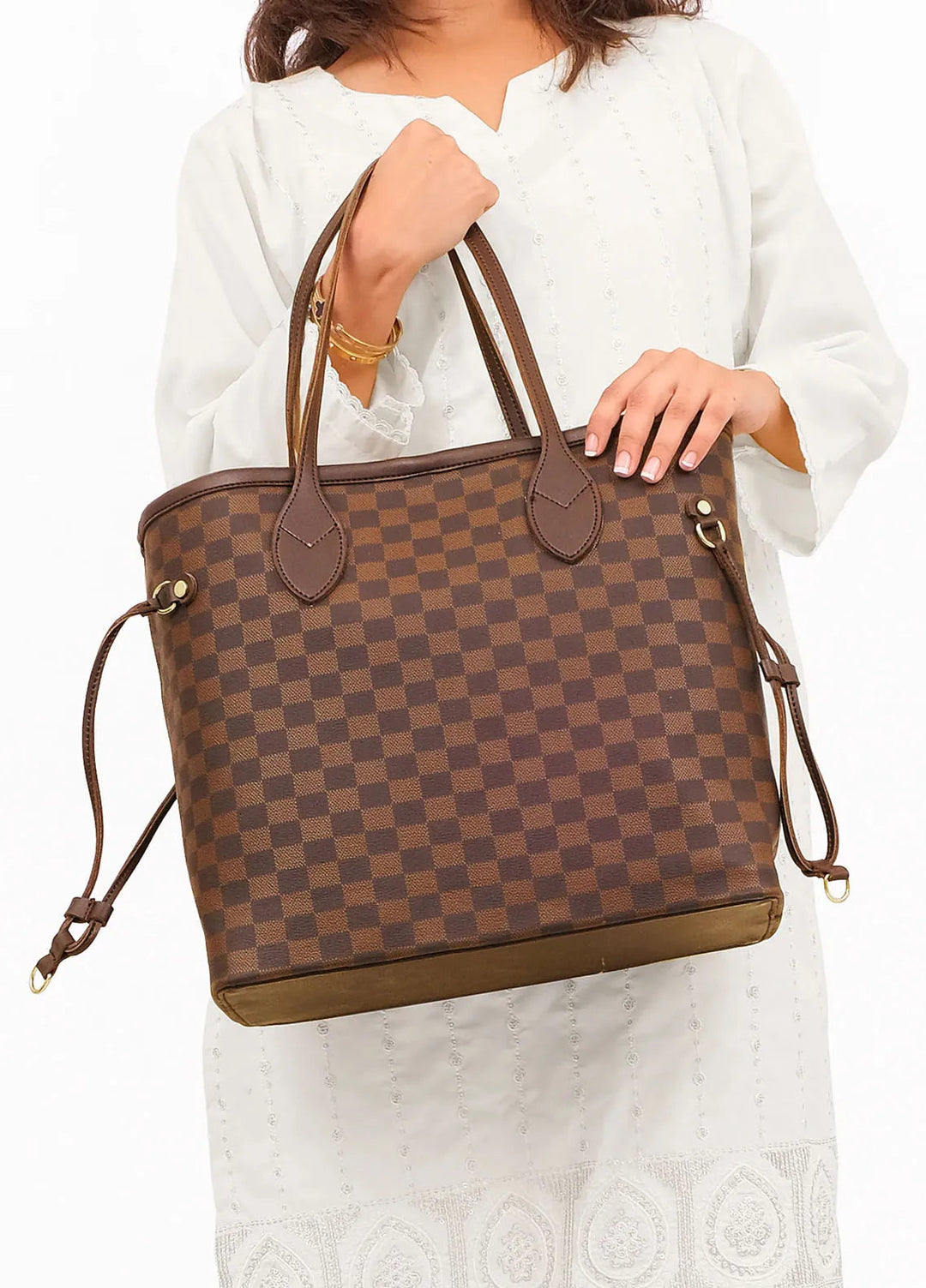 RTW Creation checkered neverfull Tote Bag NFT-08