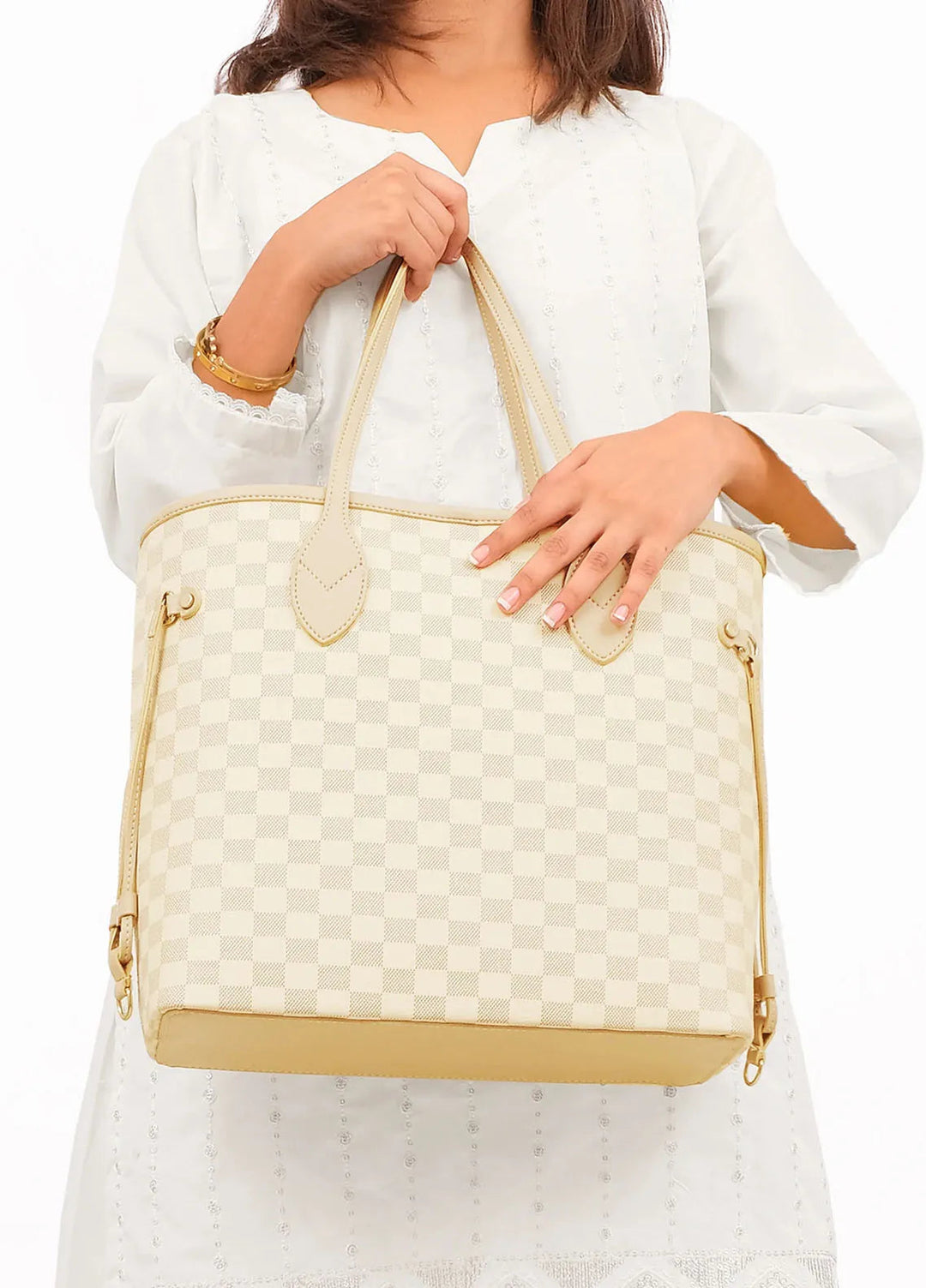 RTW Creation checkered neverfull Tote Bag NFT-09