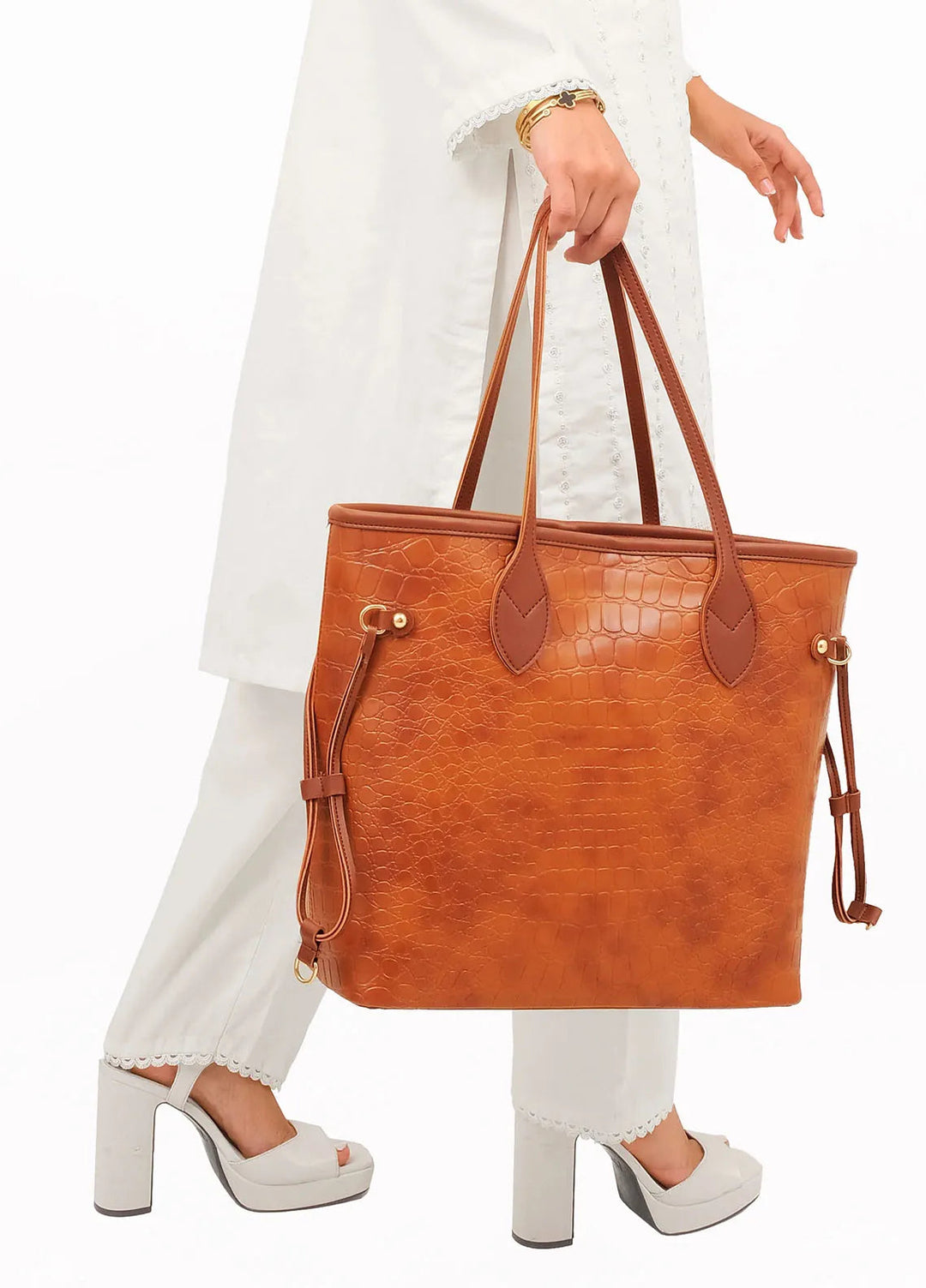 RTW Creation Crocodile NeverFull Tote Bag NFT-03