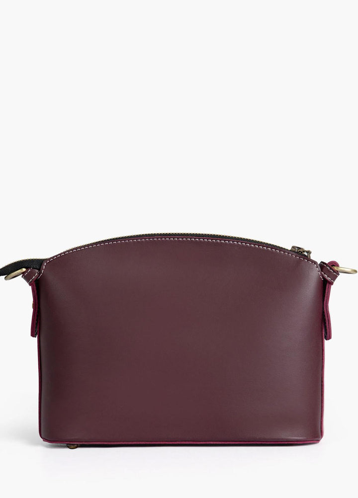 RTW Creation    Bag RTW23CB Burgundy dome cross-body bag DCB-03 - Women Cross Body Bags