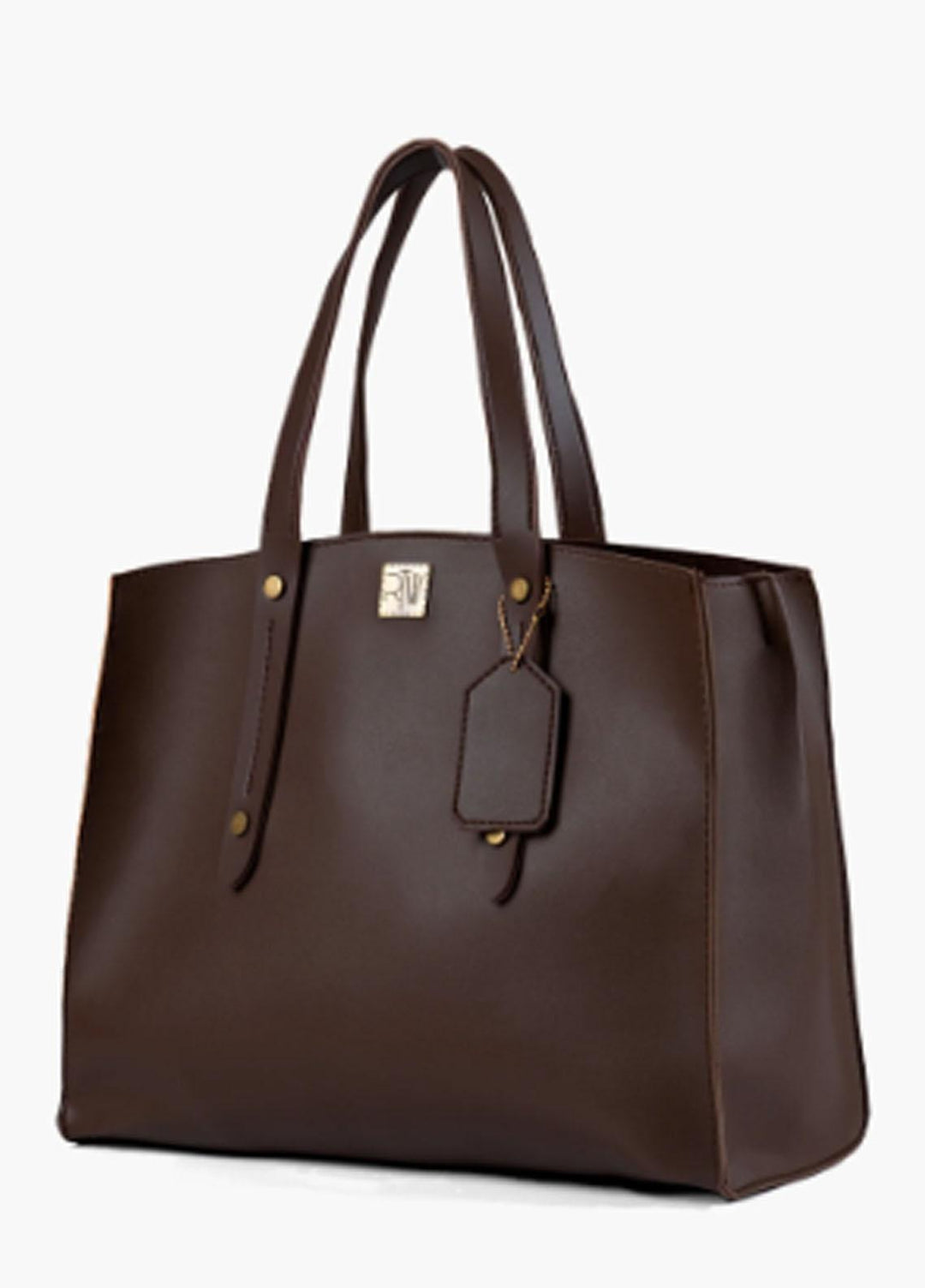 RTW Creation Hand Bag Dchc-10 Dark Brown Multi Compartment Satchel Bag - Women Hand Bags