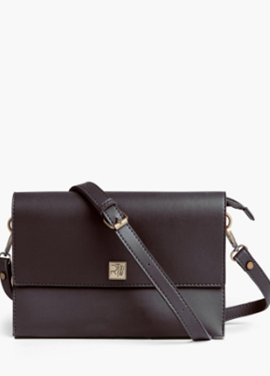 RTW Creation Shoulder Bag Esb-12 Dark Brown Envelope Shoulder Bag - Women Shoulder Bags